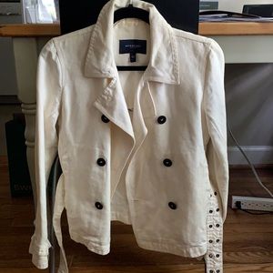 Burberry linen short trench coat
